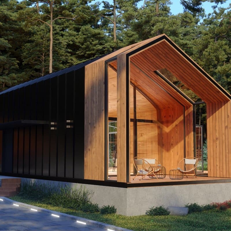 Three-bedroom ADU in a backyard